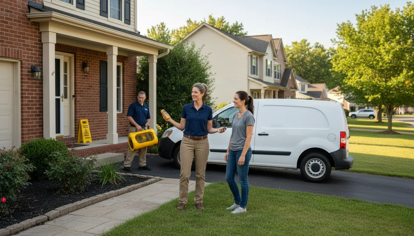 Water restoration image for Water Damage & Restoration Services in Westbrook, CT